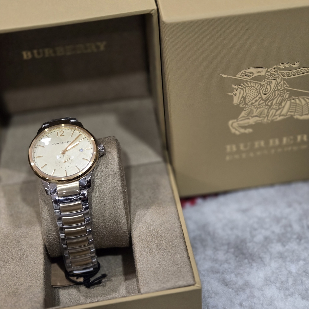 Burberry Gold and Silver Watch